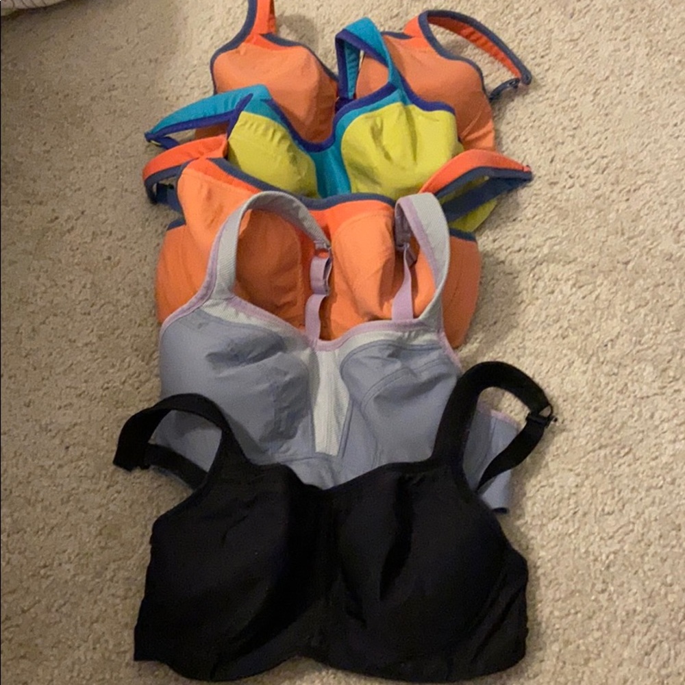 Lot of 6, 32DD panache sports bras